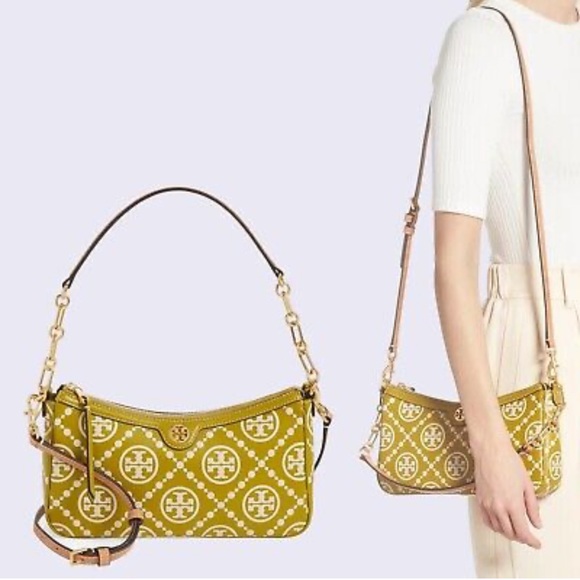 T MONOGRAM EMBOSSED STUDIO BAG - Picture 10 of 12